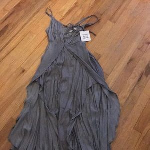 Very pretty silver slip dress